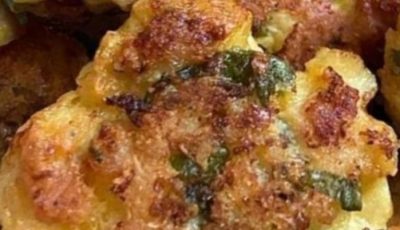 Cheesy Chicken Fritters