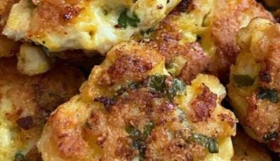 Cheesy Chicken Fritters