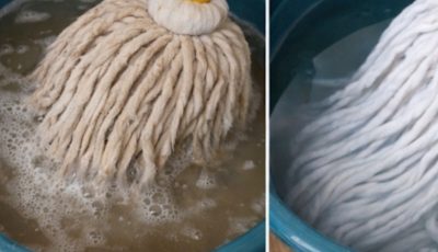 Very dirty mop, don’t buy it again: a drop of this ingredient and it will be like new.